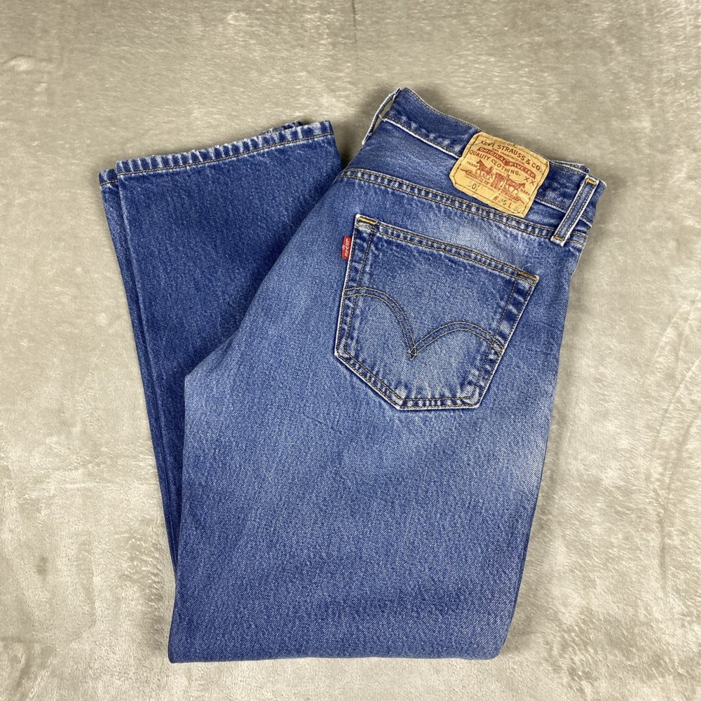 Levi's 501 Men's 35x30 Fits (34x28) Blue Straight Leg Button Fly Mexico 2011